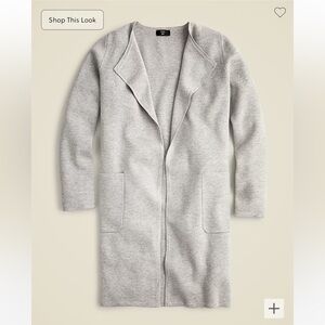 J Crew Juliette collarless sweater-blazer
